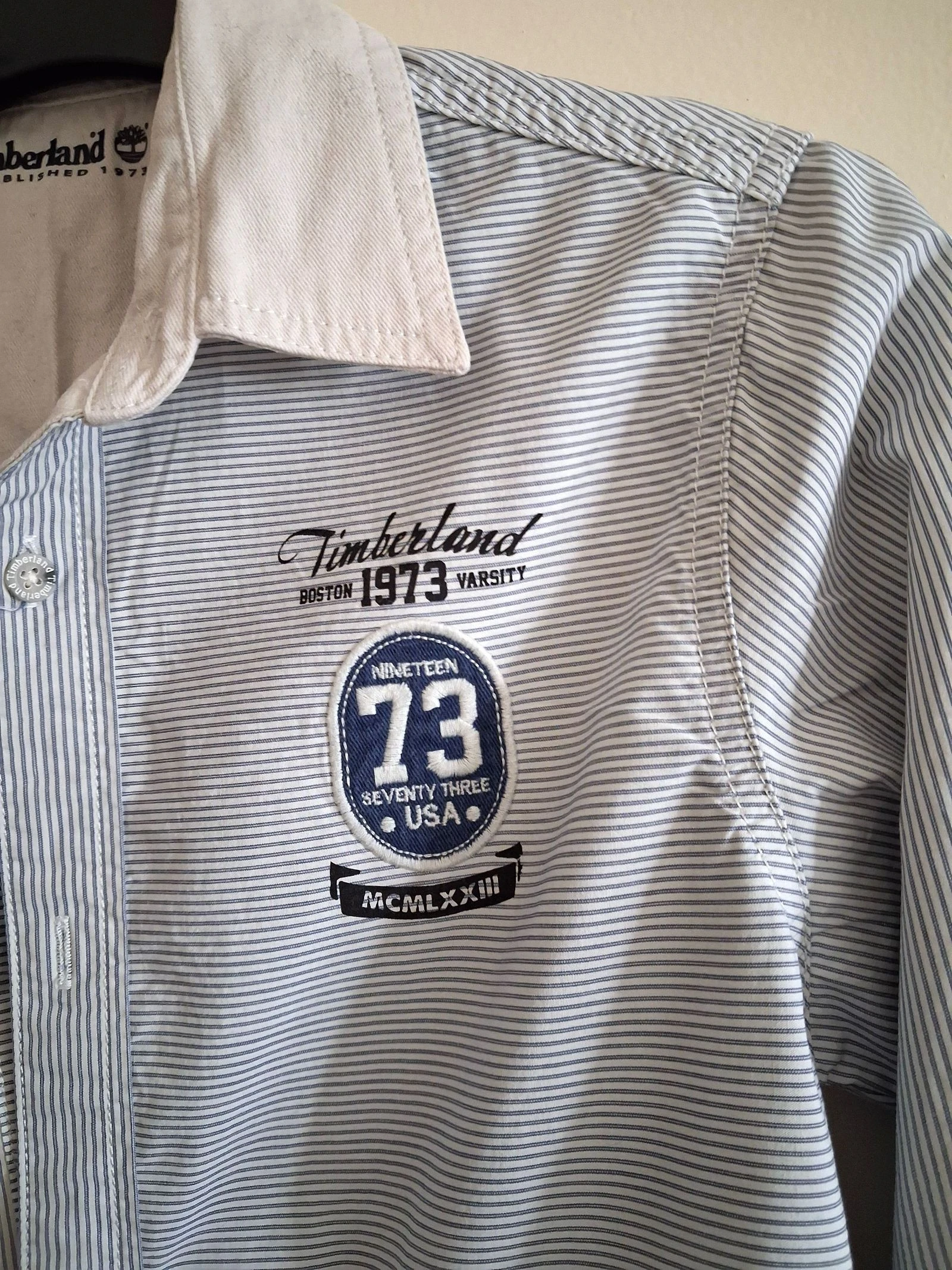 Linda Camisa para menino Timberland tamanho 12 anos – photo 3